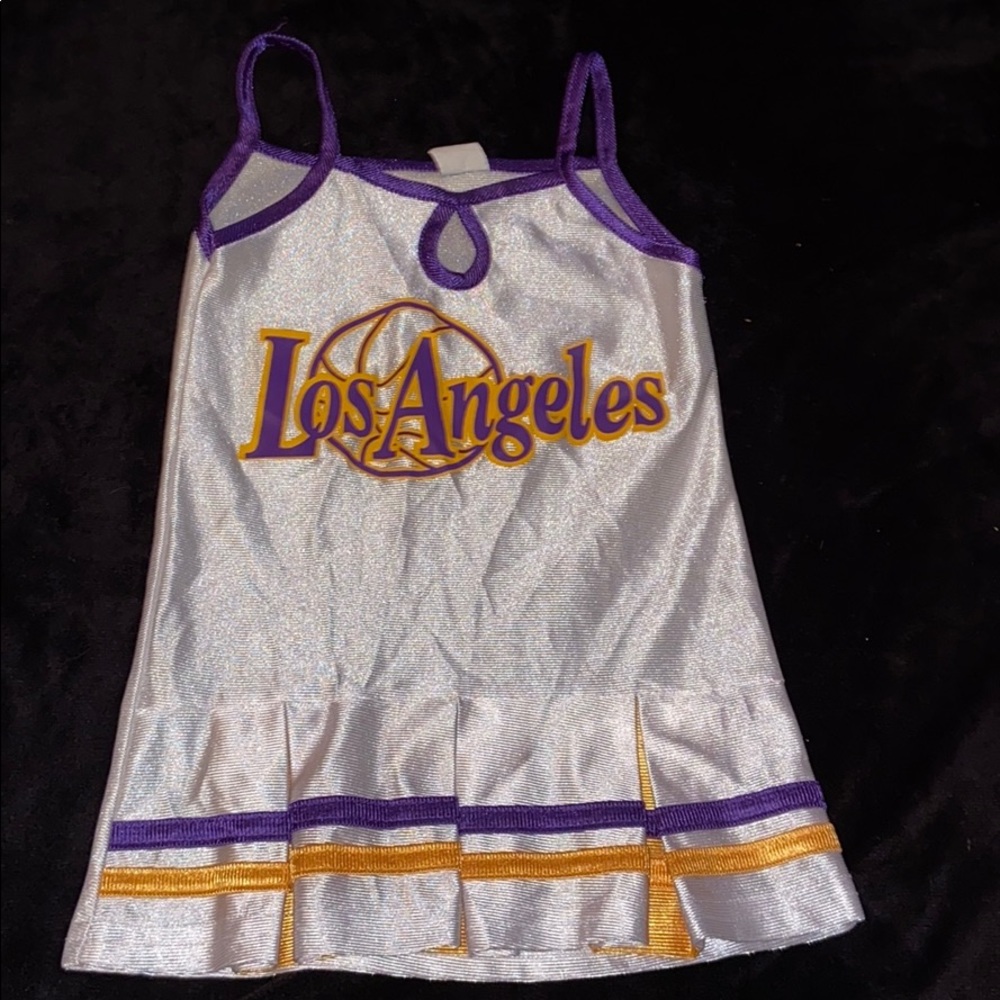 Baby girl size 1 LAKER dress purple yellow